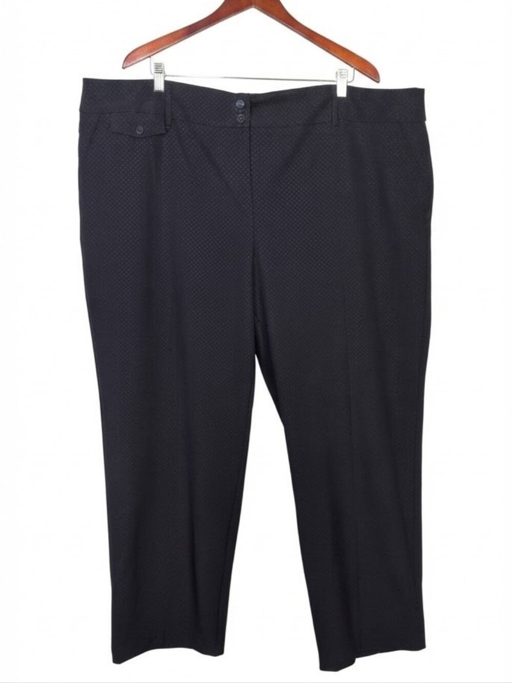In Every Story Polka Dot Trousers Womens Plus Size 26 Curvy Fit Dark Blue Pants